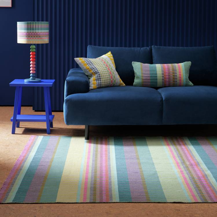 Margo Selby Buster Green Flatweave Rug - 160x230cm 0