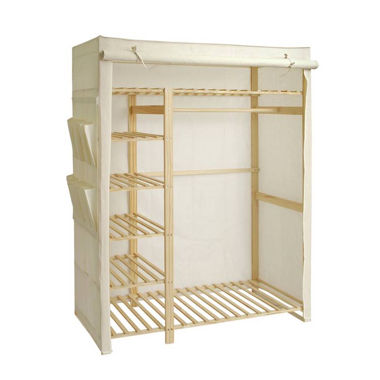 Argos Home Covered Triple Wardrobe - Cream 0