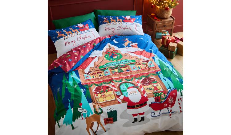 Catherine Lansfield Christmas Workshop Bedding Set - Double