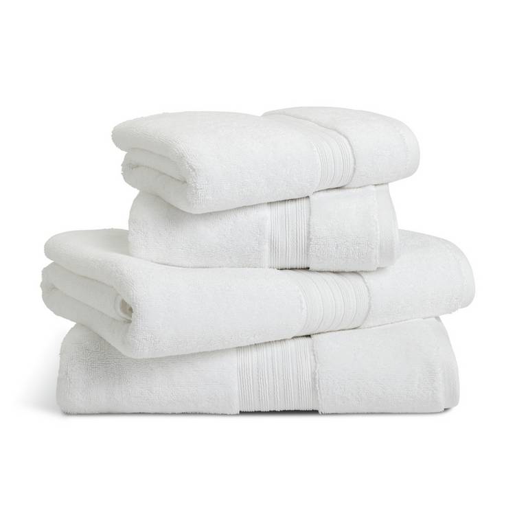 Habitat Egyptian Cotton 4 Piece Towel Bale - White 0