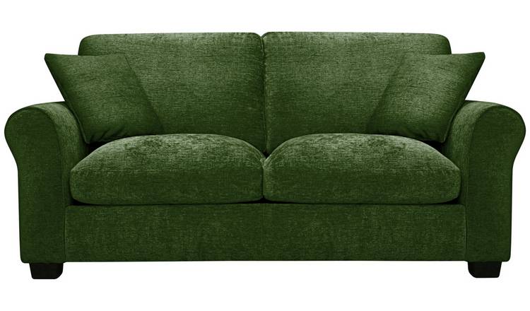 Argos Home Taylor Fabric Small Double Sofa Bed - Green