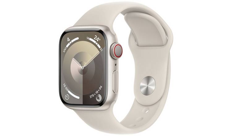 Apple Watch Series 9 GPS+Cell 45mm Starlight Sport Band M/L