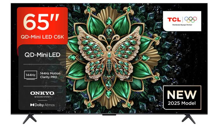 TCL 65 Inch 65C6K-UKX7 Smart 4K Ultra HD HDR Mini LED TV