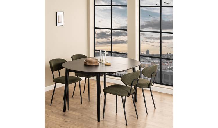 Furniture To Go Montreux Ext 4-6 Seater Dining Table - Black