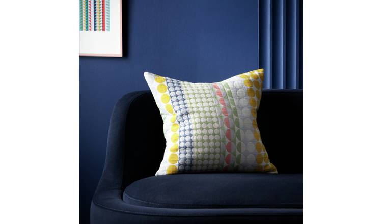 Margo Selby Leslie Spot Jacquard Cushion - 43x43cm