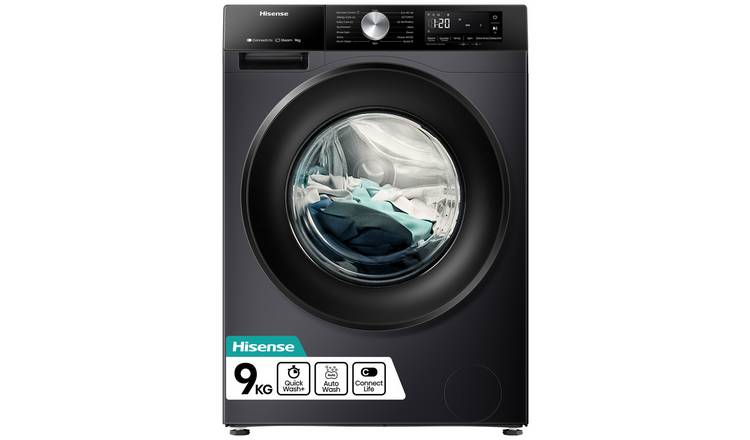 Hisense WF3S9043BB3 9KG 1400 Spin Washing Machine - Black