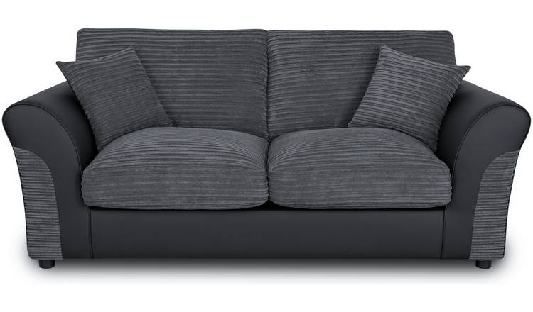 Argos Home Harry Fabric 2 Seater Sofa Bed - Charcoal