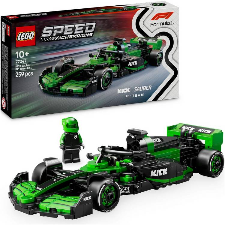 LEGO Speed Champions KICK Sauber F1 Team C44 Race Car 77247 0
