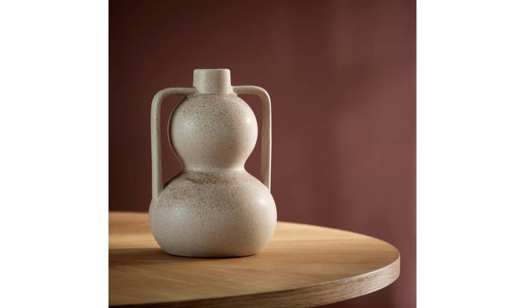 Habitat Gourd Ceramic Vase - Brown