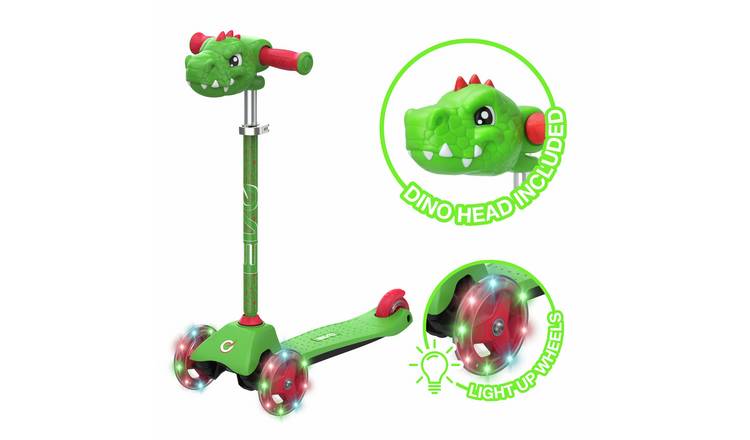 Evo Light up Mini Cruiser Dino 3 wheel scooter