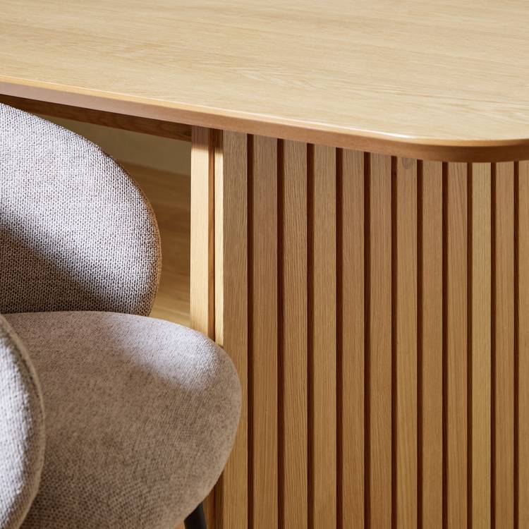 Habitat Crishel Oak Dining Table And 6 Natural Chairs 0