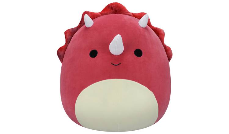 Squishmallows Tristan Red Triceratops Plush