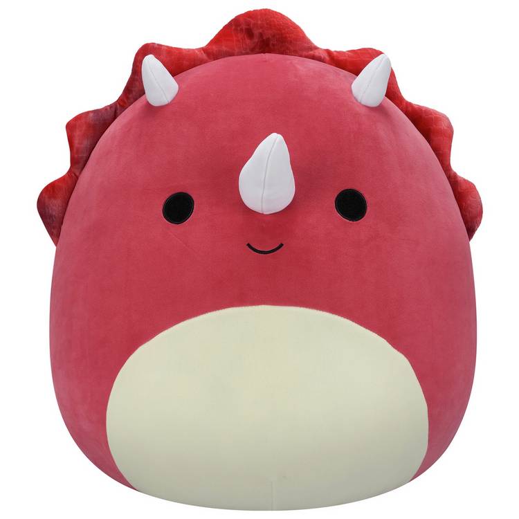 Squishmallows Tristan Red Triceratops Plush 0