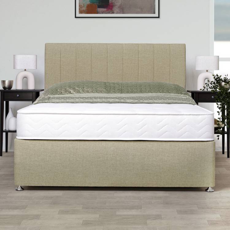 Argos Home Carlton Kingsize Divan Bed - Natural 0