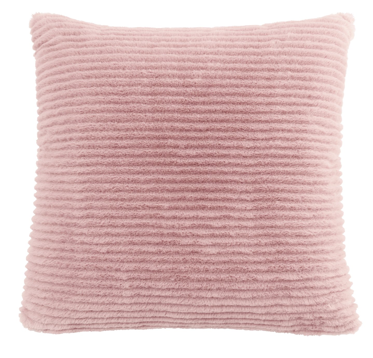 Buy Argos Home Faux Fur Ribbed Cushion 