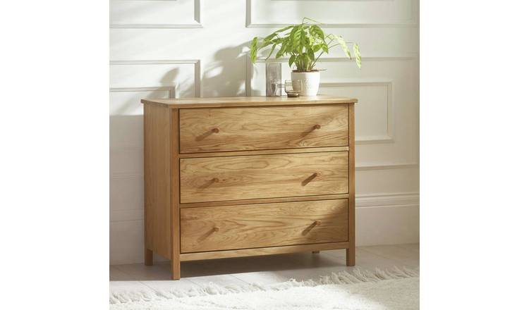 Julian Bowen Coxmoor 3 Drawer Chest - Oak