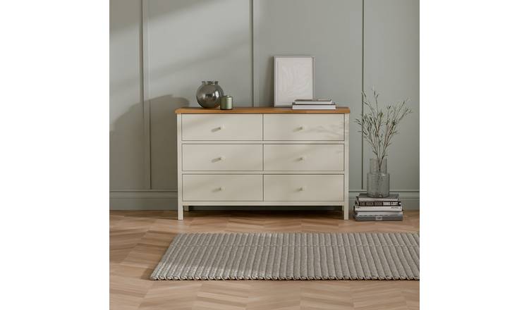 Julian Bowen Coxmoor 6 Drawer Chest - Ivory
