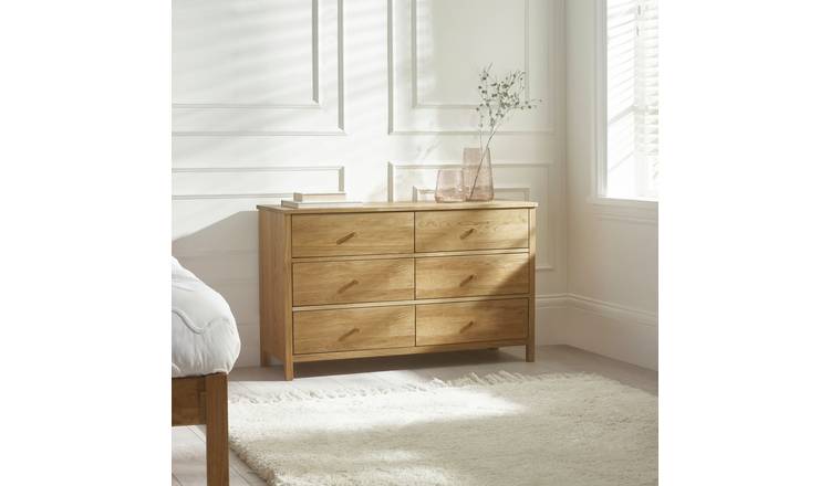 Julian Bowen Coxmoor 6 Drawer Chest - Oak