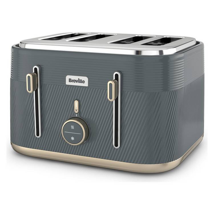 Breville VTT972 4-Slice Toaster - Grey 0