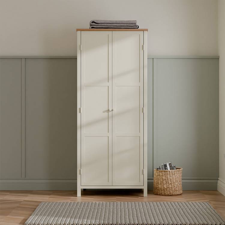 Julian Bowen Coxmoor 2 Door Wardrobe - Ivory 0