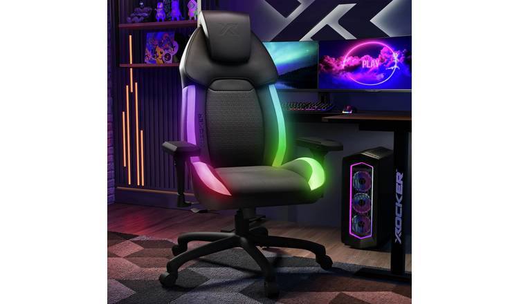 X Rocker Sparta RGB  Gaming Chair - Black