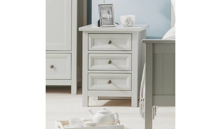Julian Bowen Maine Wide 3 Drawer Chest - Dove Grey