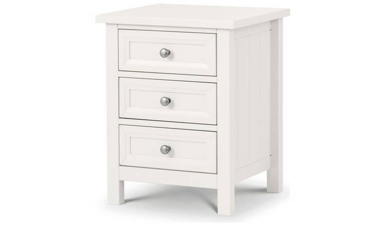 Julian Bowen Maine Wide 3 Drawer Chest - White