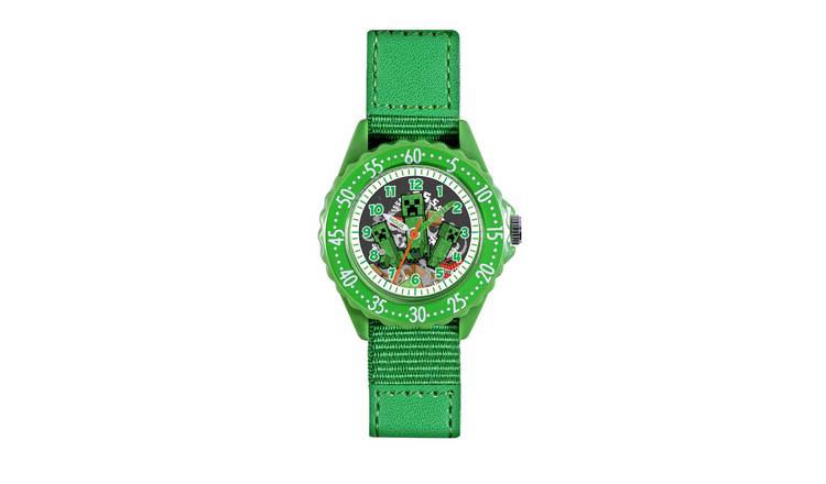 Minecraft Kids Green Time Teacher Watch