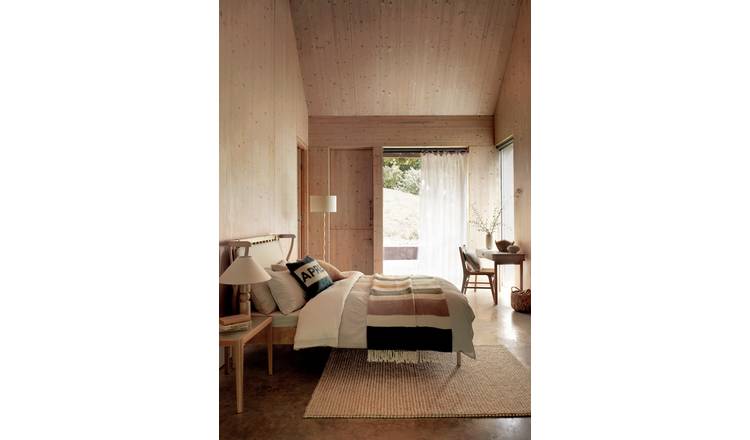 Habitat Hugh Wooden Kingsize Bed - Light Wood