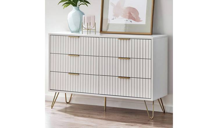Julian Bowen Murano 6 Drawer Chest - White