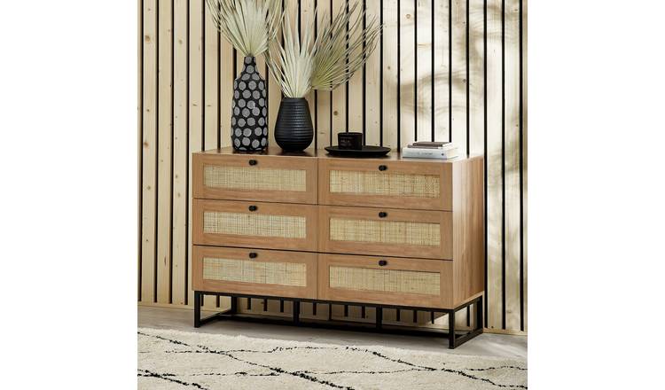 Julian Bowen Padstow 6 Drawer Chest - Oak