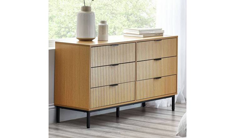 Julian Bowen Sia 6 Drawer Chest - Beige