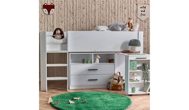 Julian Bowen Otis Single Midsleeper Bed - White