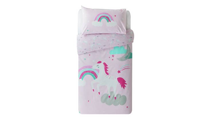 Buy Argos Home Sparkle Unicorn Bedding Set - Toddler ...