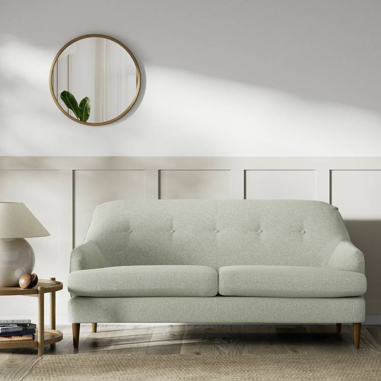 Habitat Frome Fabric 2 Seater Sofa - Sage Green - Dark Leg 0