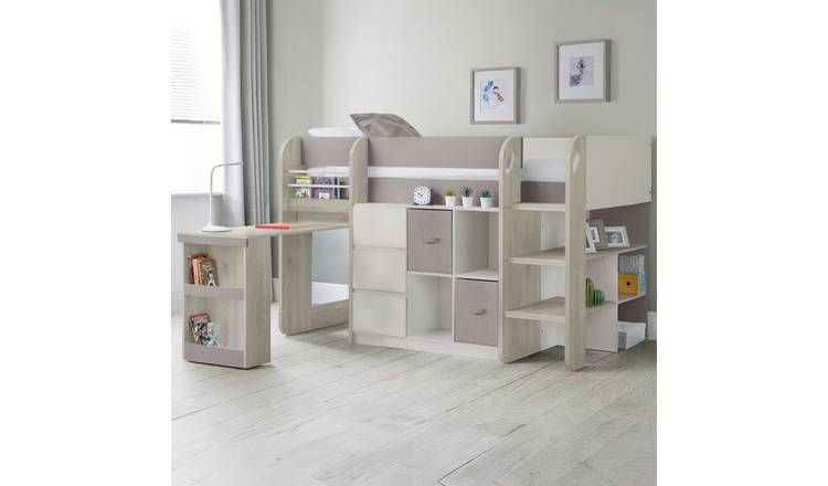 Julian Bowen Saturn Single Midsleeper Bed - Taupe
