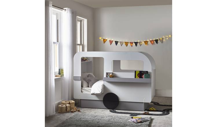 Julian Bowen Tourer Caravan Toddler Bed - Grey