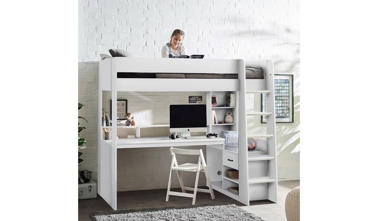 Julian Bowen Blaze Gaming Highsleeper Bed - White