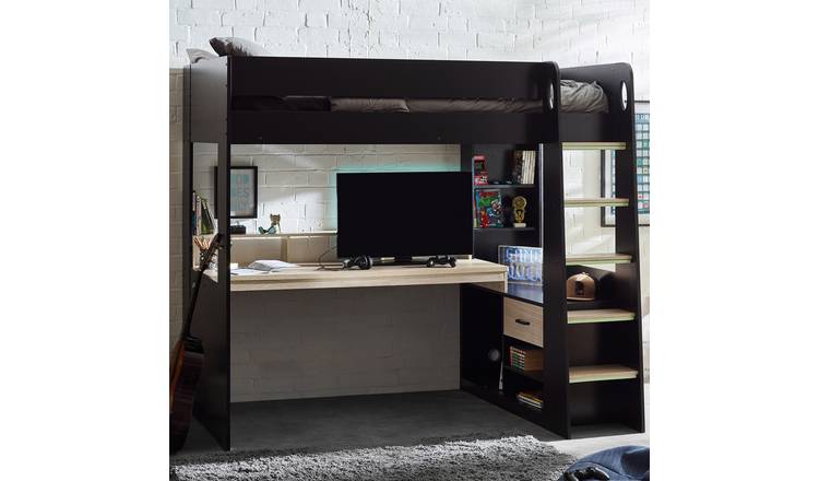 Julian Bowen Blaze Single Gaming Highsleeper Bed - Black