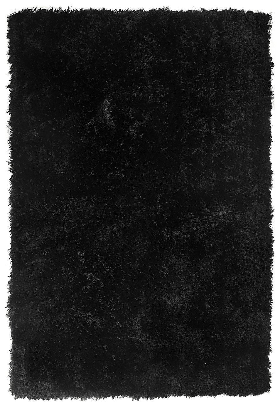  Habitat Luxury Plain Shaggy Rug - 120x170cm - Black