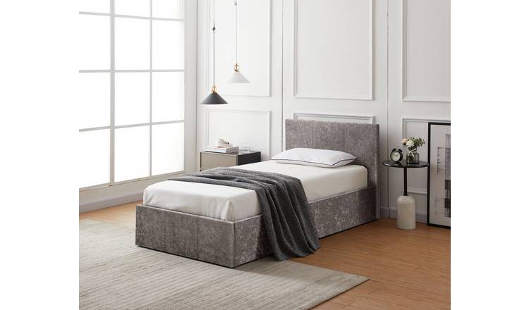 Argos Home Heathdon Single End Lift Ottoman Bed - Silver