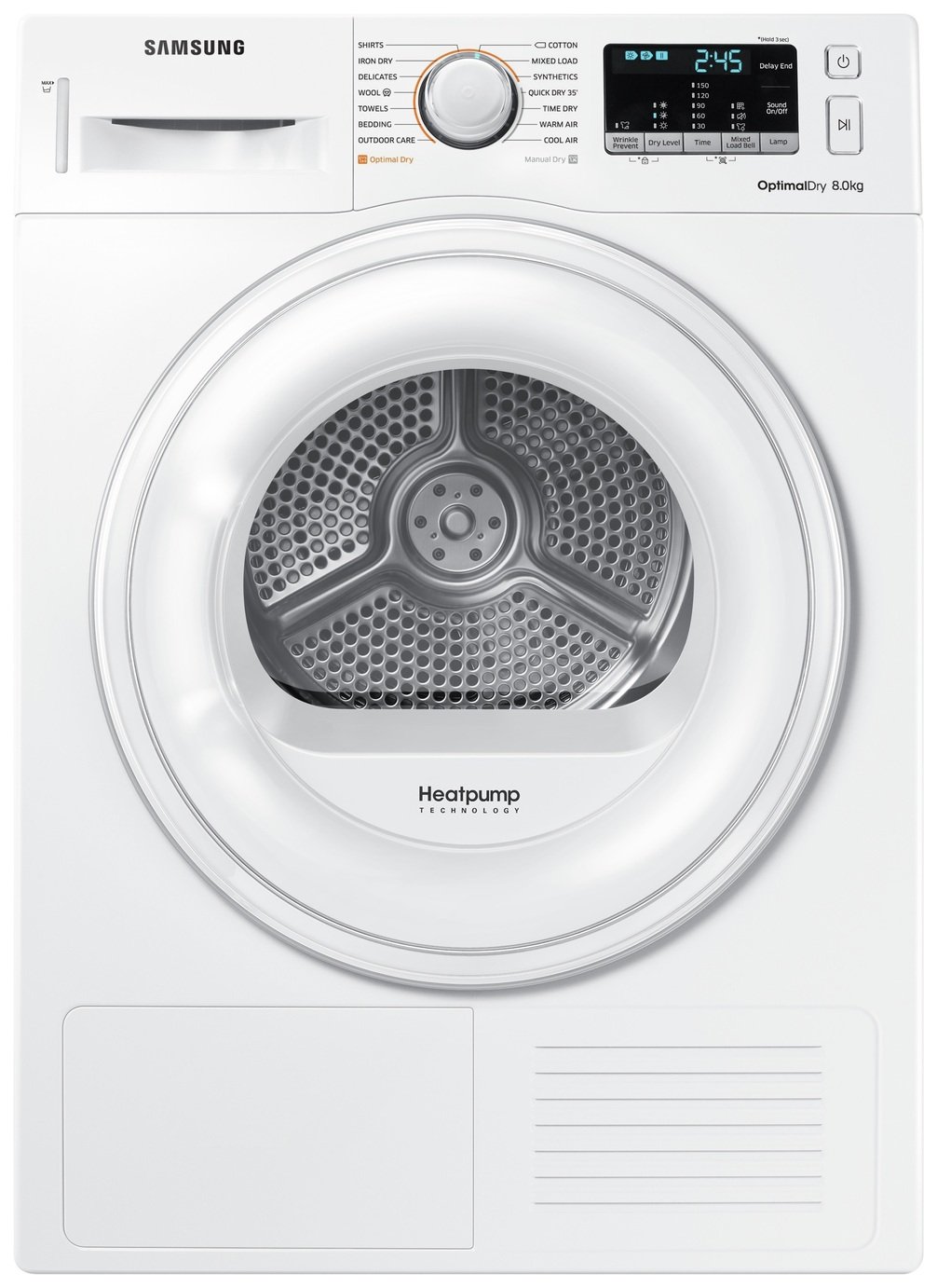 Samsung DV80M50101W 8KG Heat Pump Tumble Dryer - White