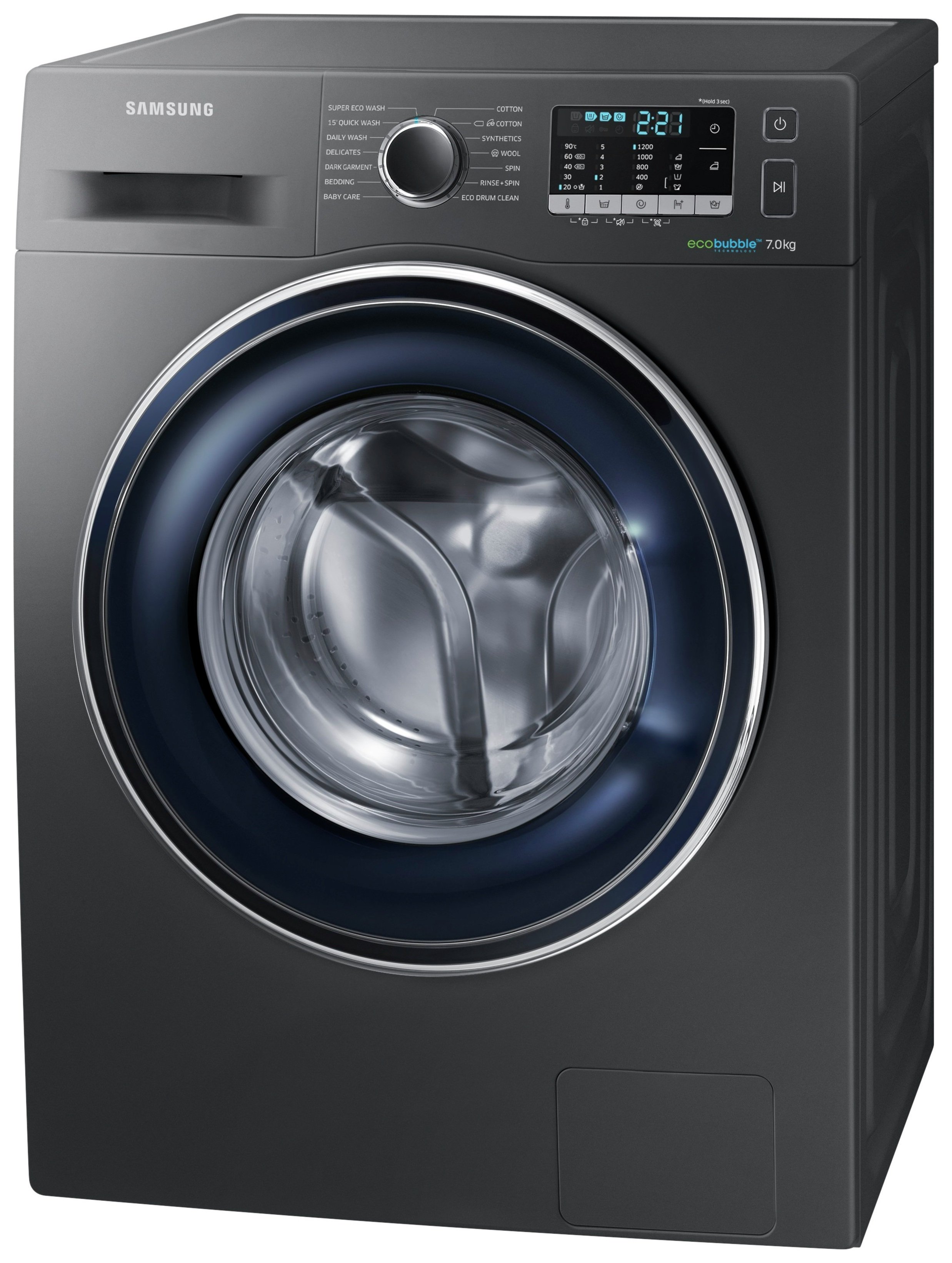 Samsung WW70J5355FX 7KG 1200 Spin Washing Machine Graphite Del/Ins/rec ...