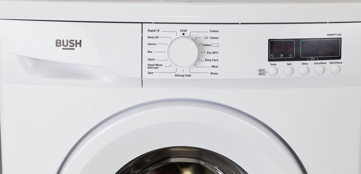 Bush WMDF714W 7KG 1400 Spin Washing Machine Reviews
