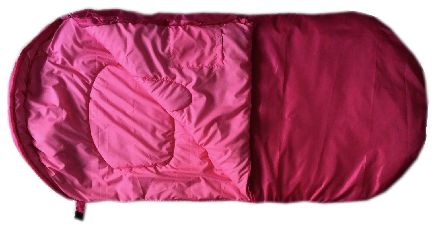 kids pink sleeping bag