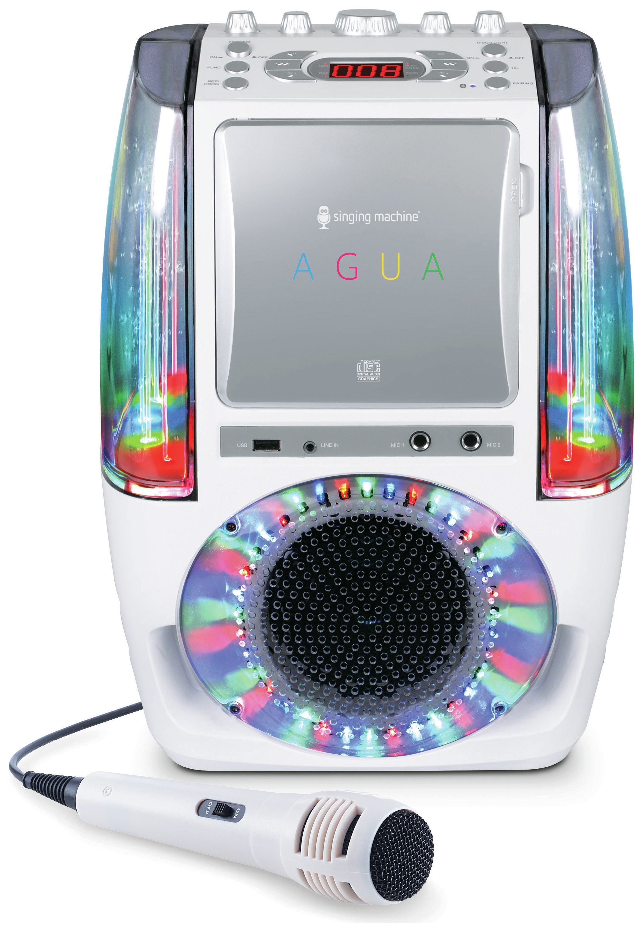 Singing Machine Agua Dancing Water Fountain Karaoke Machine