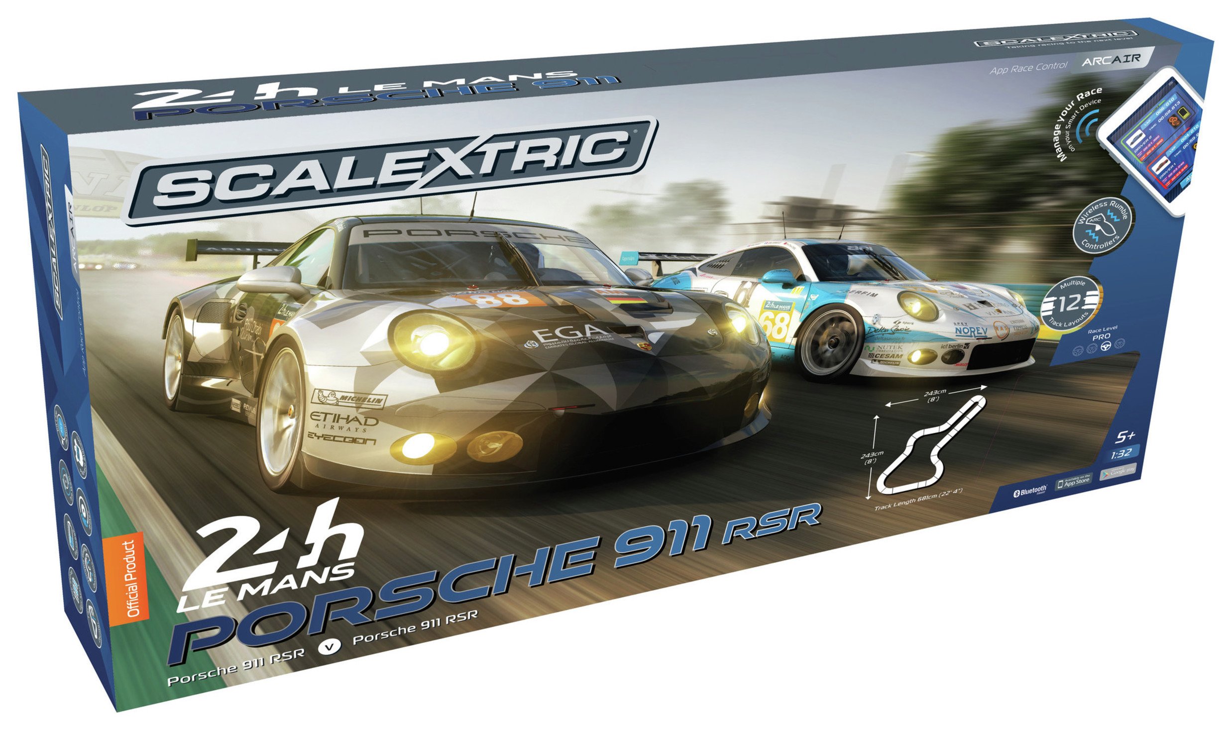 Scalextric Arc Air Le Mans Racing Track Set Scalextric Arc Air Le Mans Racing Track Set