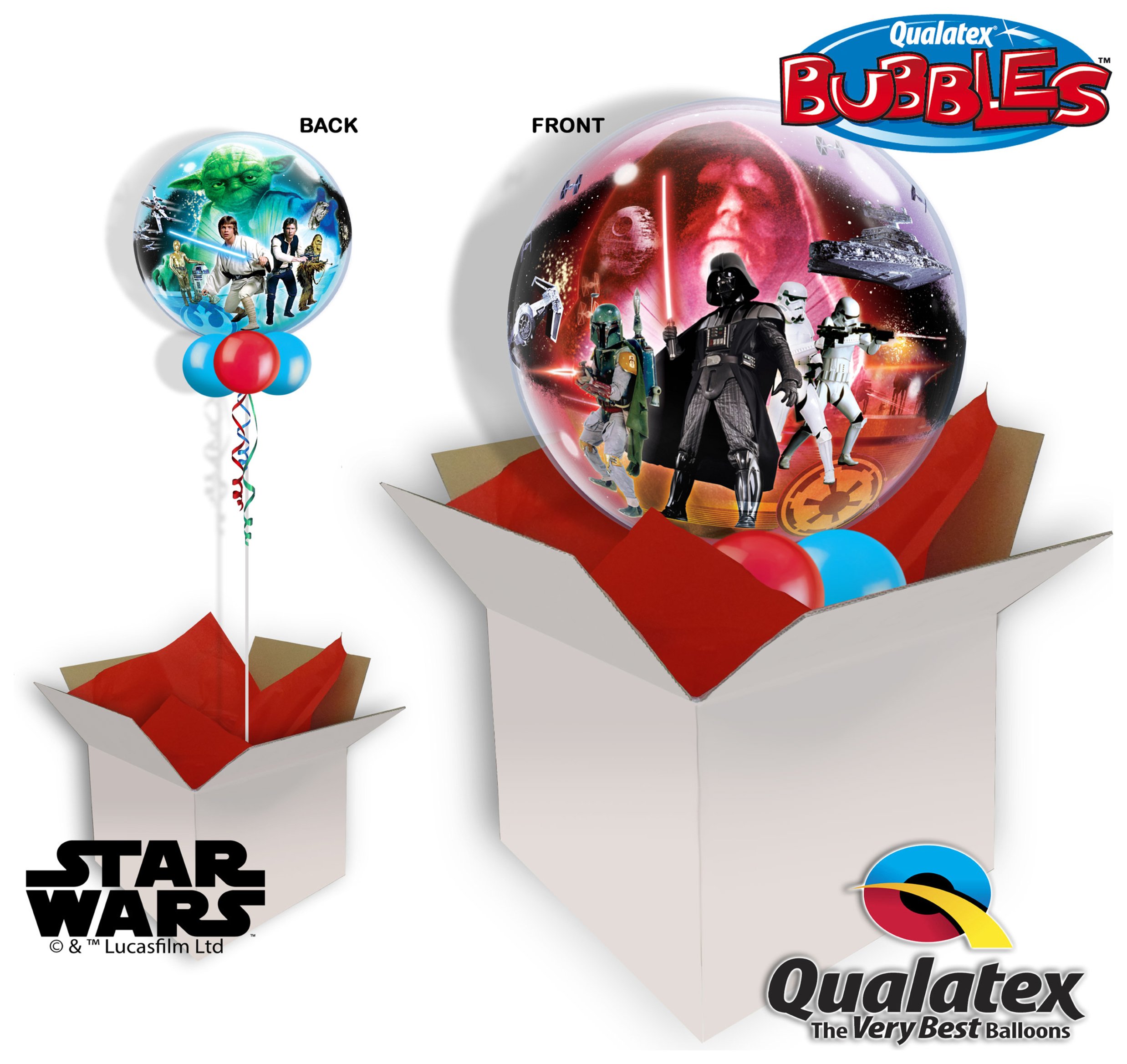 Star Wars 22 Inch Bubble Balloon In A Box