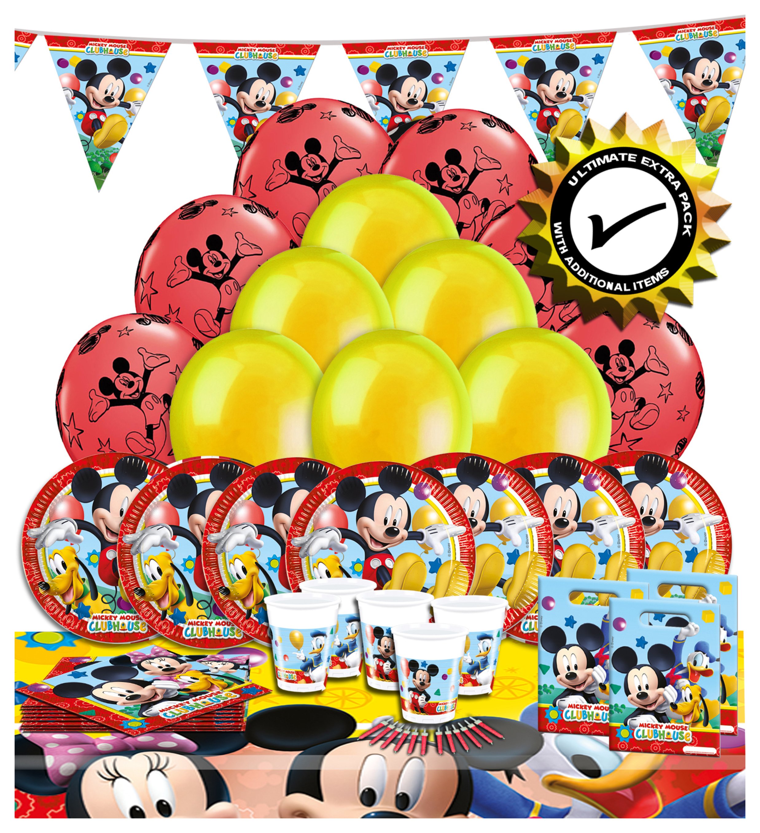 Ultimate Extra Disney Mickey Party Pack