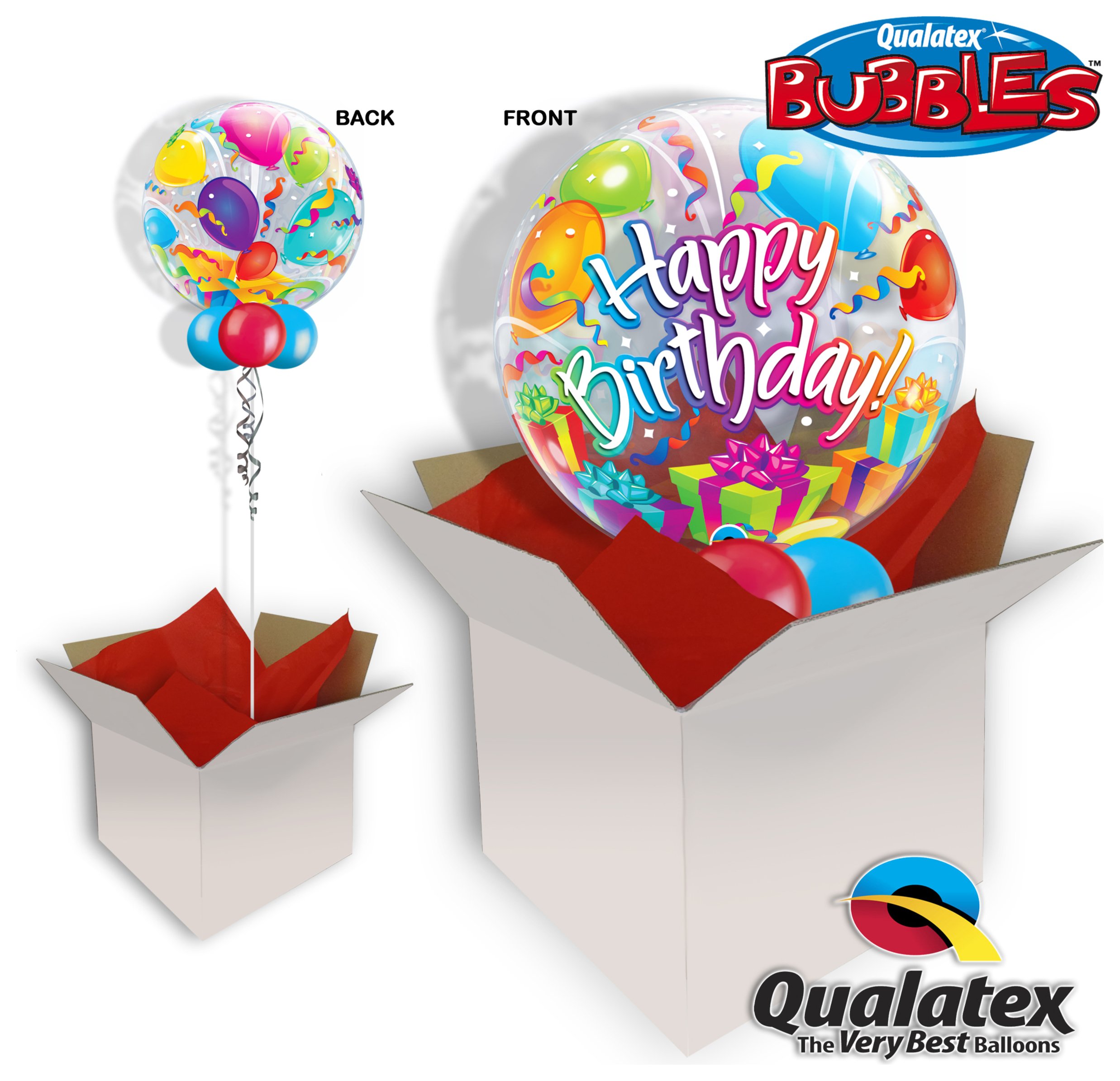 Birthday Surprise 22 Inch Bubble Balloon In A Box